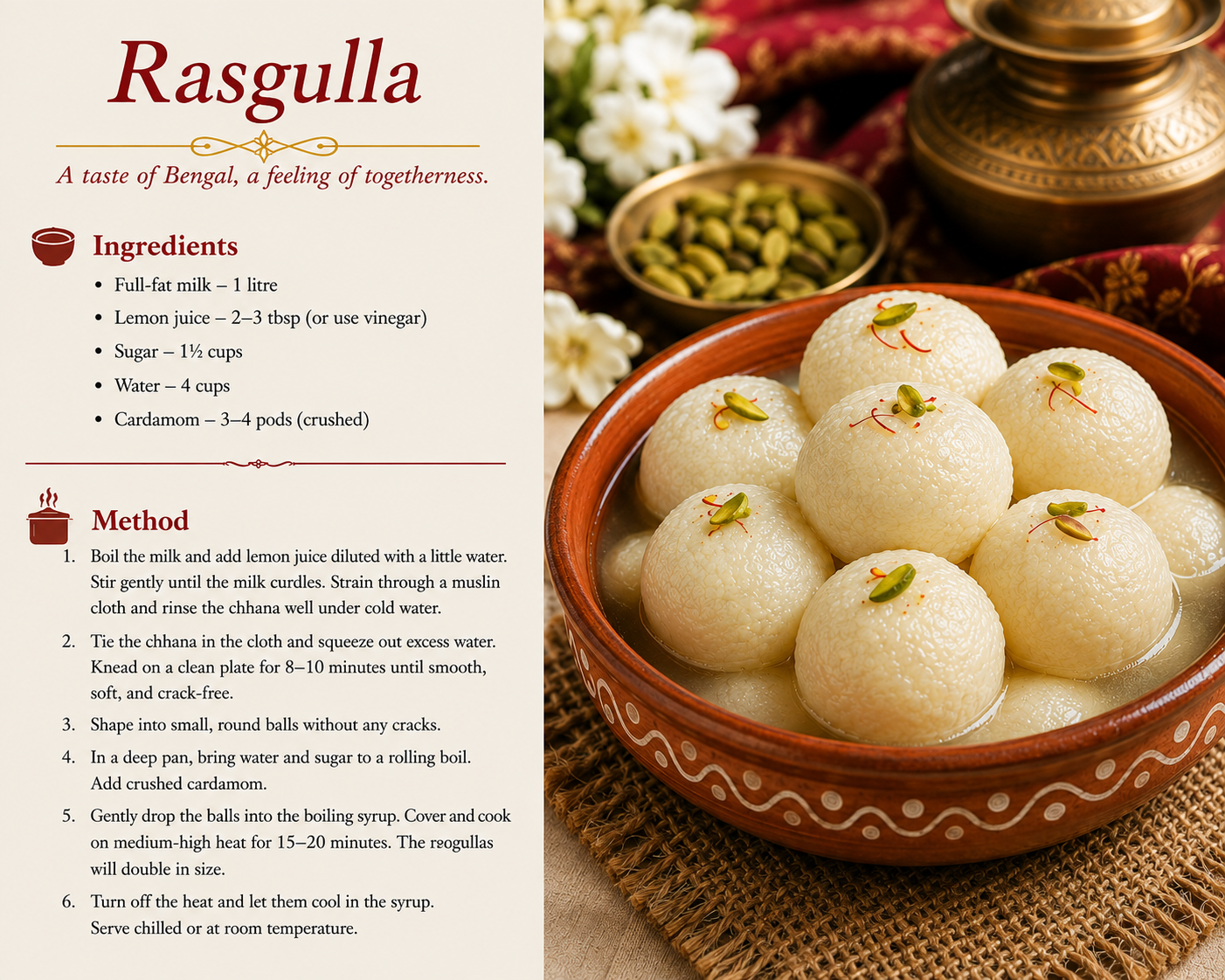 Recipe of Rasgulla